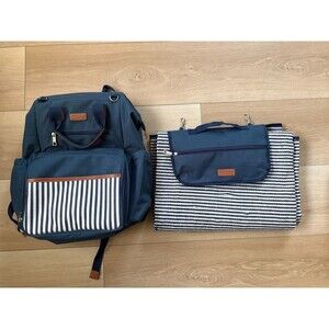 Innostage Wide Open Large Capacity Picnic Backpack with Insulated Cooler Blue